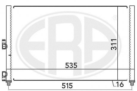 Радиатор кондиционера ERA 667024