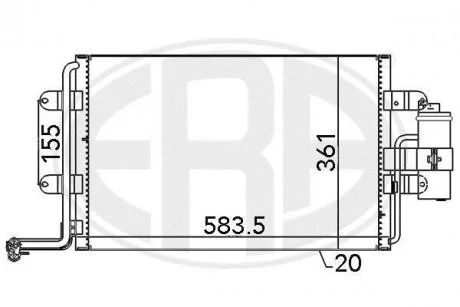 Радиатор ERA 667062