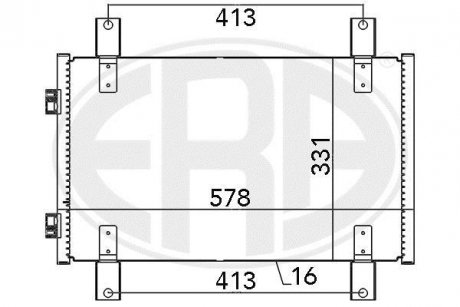 Радиатор ERA 667084 (фото 1)