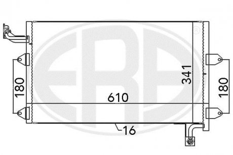 Радіатор кондиціонера ERA 667138