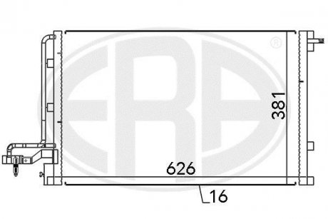 Радіатор кондиціонера ERA 667146 (фото 1)