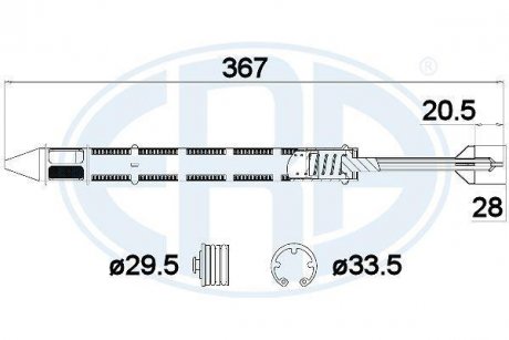 Осушувач кондиціонера ERA 668013