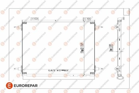 Радіатор кондиціонер Berlingo/Partner 1.6HDI 08- EUROREPAR 1618100480