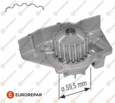 Насос системи охолодження EUROREPAR 1637173180