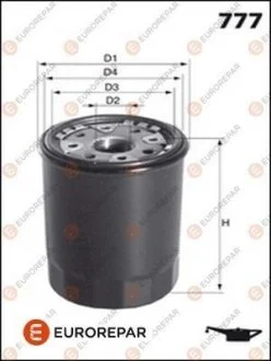 Фільтр масляний Citroen C1, Peugeot 107 (05-) EUROREPAR E149162