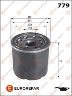 Фильтр масляный Ford Ranger/Mazda B-Serie/Toyota Avensis/Hiace/Hilux/Land Cruiser 2.0D-4.2D 81-07 EUROREPAR E149170
