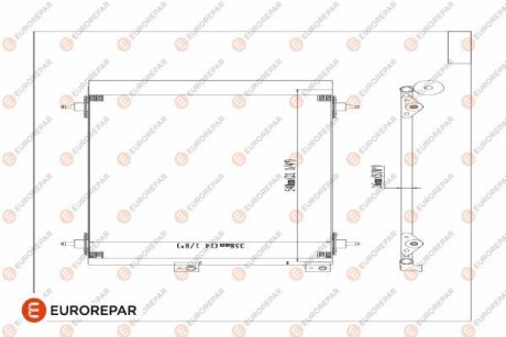 Радіатор кондиціонера Berlingo/Partner 1.6HDI 05- EUROREPAR E163366