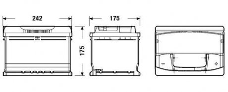 Акумулятор EXIDE EA602 (фото 1)