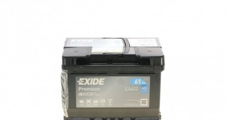 Акумулятор 61Ah-12v PREMIUM(242х175х175),R,EN600 EXIDE EA612