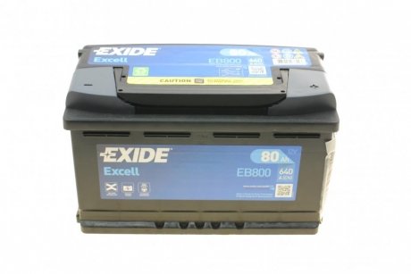 Стартерна батарея (акумулятор) EXIDE EB800 (фото 1)