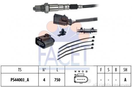 Лямбда-зонд VW Caddy III/T5 03-15 FACET 108204