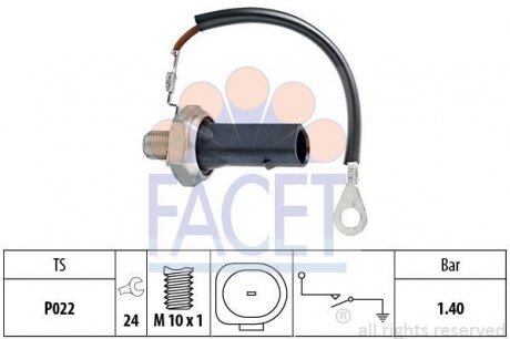 Датчик тиску мастила FACET 70167