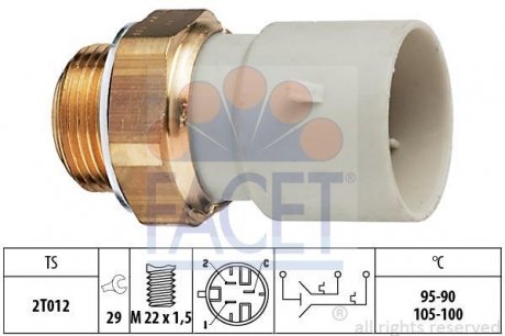 Датчик включения вентилятора FACET 75639