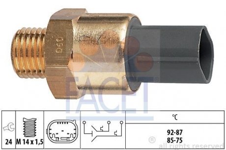 Датчик вмикання вентилятора BMW 3 (E36) 1.6-1.9i 93-00 FACET 7.5691 (фото 1)
