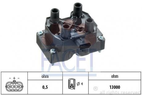 Катушка зажигания FACET 9.6316