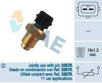 Датчик температури рідини охолодження FAE 32540