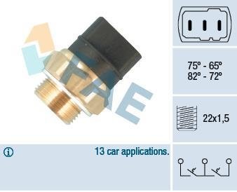 Термовимикач вентилятора радіатора FAE 37826