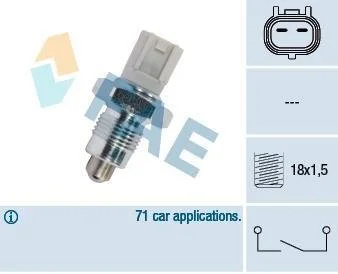 Вимикач, фара заднього ходу FAE 41302