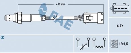 Лямбда-зонд FAE 77432 (фото 1)