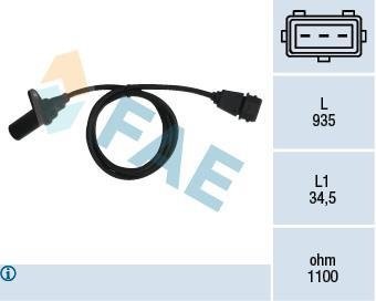 Датчик коленчатого вала FAE 79295