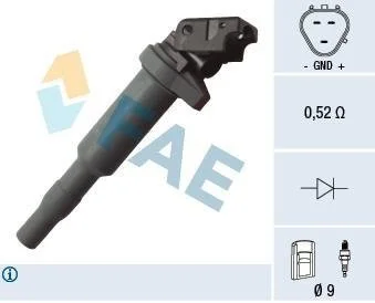 Котушка запалювання FAE 80281