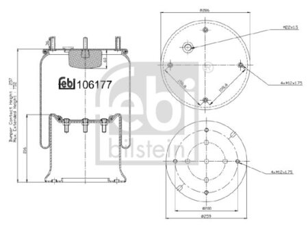 Подушка амортизуюча FEBI BILSTEIN 106177
