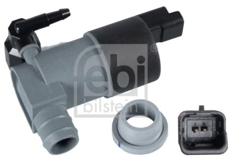 Насос склоомивача передн (12В) CITROEN C4 I, C4 II, C4 PICASSO I, C5 III, FIAT SCUDO, NISSAN MICRA IV, NAVARA NP300, PATHFINDER III, QASHQAI +2, QASHQAI I, QASHQAI II AUTOBUS-SUV 02.96- FEBI BILSTEIN 109292