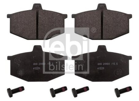 Комплект гальмівних колодок передн, RENAULT 4, 4/MINIVAN, 5 0.8-1.4 01.72-06.90 FEBI BILSTEIN 116181 (фото 1)