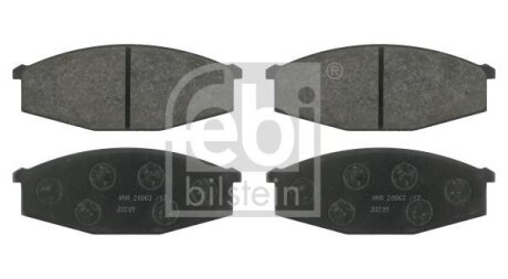 Комплект гальмівних колодок передн, NISSAN CABSTAR, PATROL GR IV, PATROL GR V, PATROL III/1, PATROL III/2 2.5D-4.2D 11.79- FEBI BILSTEIN 16263