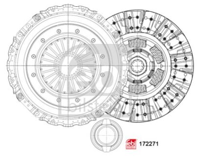 Комплект зчеплення FEBI BILSTEIN 172271