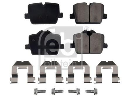 Комплект гальмівних колодок задн, BMW 2 (G42, G87), 3 (G20, G80, G28), 3 (G21), 3 (G21, G81), 4 (G22, G82), 4 (G23, G83), Z4 (G29), TOYOTA SUPRA 2.0-3.0DH 11.18- FEBI BILSTEIN 173772 (фото 1)