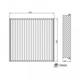 Фильтр салонный FEBI BILSTEIN 176020 (фото 1)