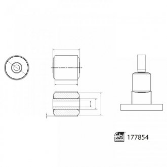 TULEJA WAH. DB C-KLASA W205 E-KLASA W213 13- LE/PR PATRZ KATALOG FEBI BILSTEIN 177854 (фото 1)