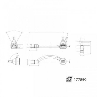 KOгC. DR. KIER. BMW 2 (F45, F46) (09/14-), X1 (F48) (09/15-)/ MINI COUNTRYMAN II (10/16-), MINI III (12/13-) LE FEBI BILSTEIN 177859