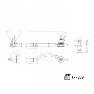 К-т наконечника рульової тяги FEBI BILSTEIN 177859