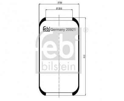 Пневмоподушка FEBI BILSTEIN 20921 (фото 1)