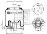 Подушка пневмопідвіски FEBI TRUCK 38734 SCANIA 4/R OМ WLECZONA