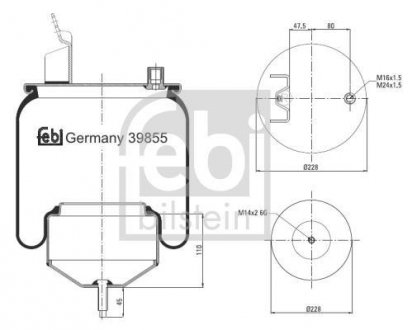 Автозапчастина FEBI BILSTEIN 39855 (фото 1)