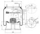 Подушка амортизуюча 1 D 28 A-13 (зі стаканом) FEBI BILSTEIN 40256 (фото 1)
