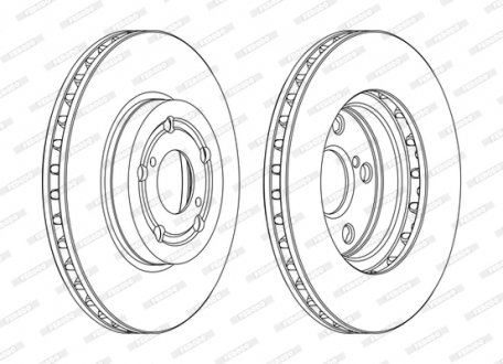 Диск гальмівний FERODO DDF1064C