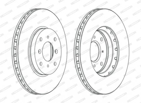 Диск тормозной FERODO DDF1119C (фото 1)