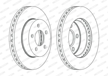 Диск тормозной FERODO DDF1184C