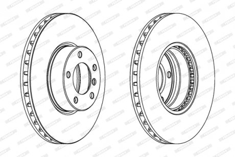 Диск тормозной FERODO DDF1202C1