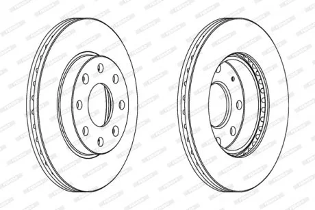 Диск гальмівний FERODO DDF1279C