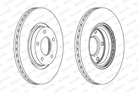 Диск тормозной FERODO DDF1312C