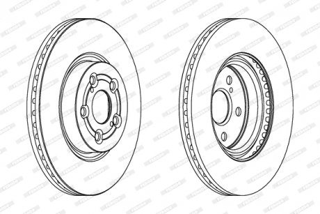 Диск тормозной FERODO DDF1315C