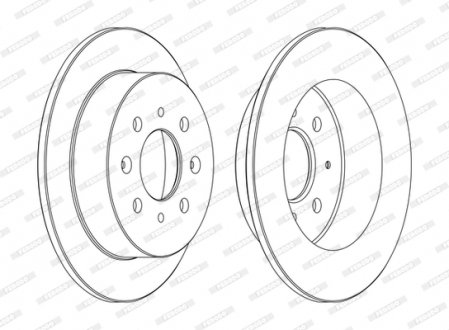 Гальмівний диск FERODO DDF1358C