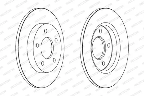 Диск тормозной FERODO DDF1420C