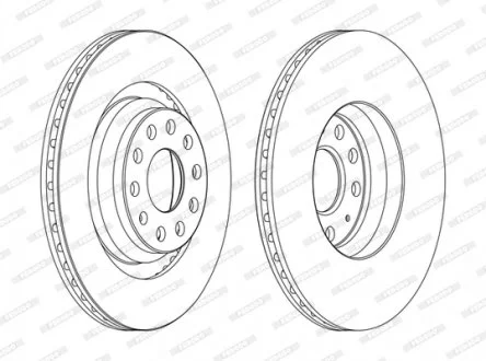 Диск тормозной FERODO DDF1503C