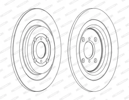 Диск тормозной FERODO DDF1588C